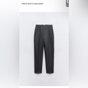 High-Waist Gray Men's Pants